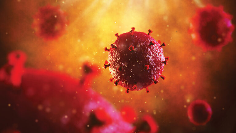 3865654 3d illustration of HIV virus