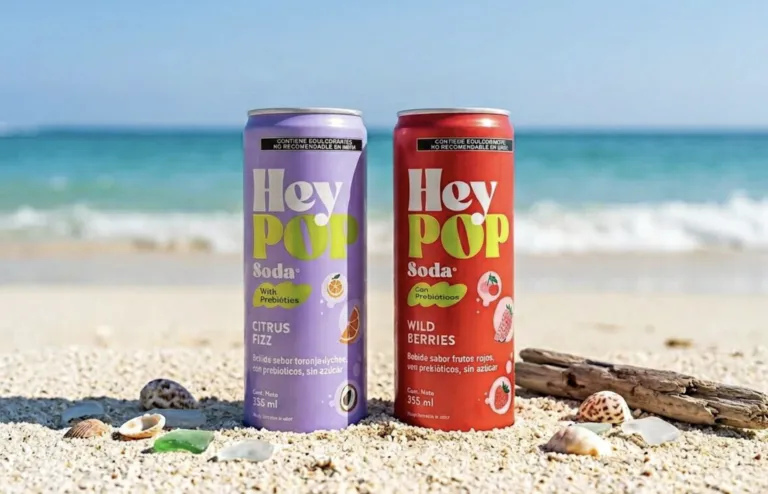 La bebida de AJEMEX con prebióticos se llama HeyPOP.